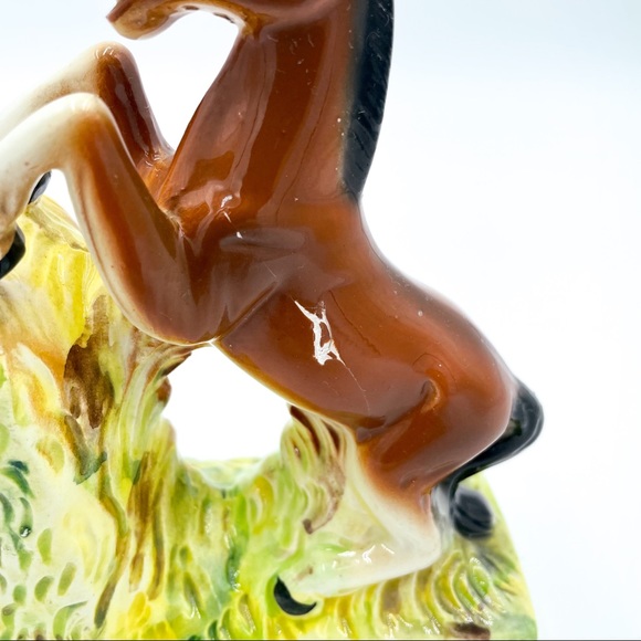 Vintage | Ceramic Horse Figurine Bookends - Picture 10 of 16